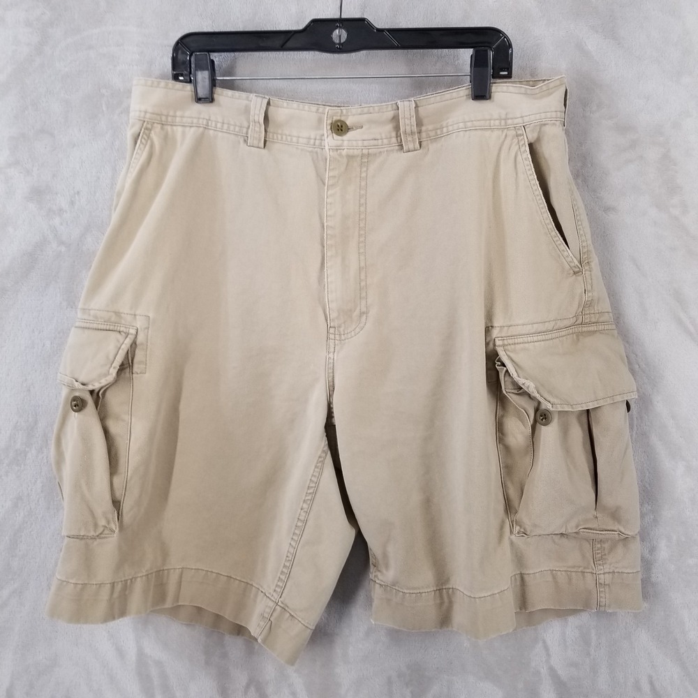 Vintage Polo Ralph Lauren Cargo Shorts Mens 35 Y2K Chino Utility Skater Workwear